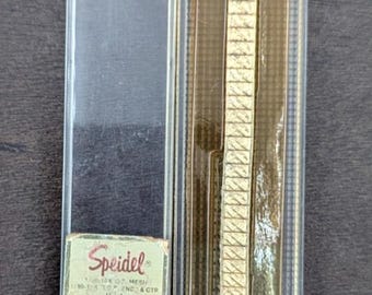 Speidel Gold Twist O Flex Stainless Steel Women Watch Band
