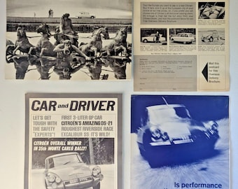 Citroën Vintage Original Citroen Sales Brochure Advertising Assorted Lot of 4
