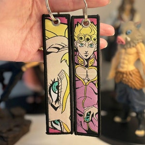 Porte-clés Jet Tag brodé anime