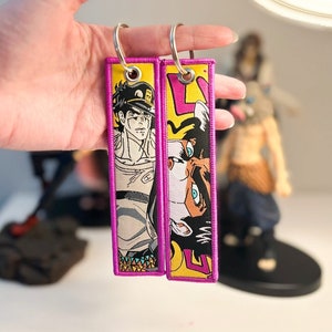 Porte-clés Jet Tag brodé anime
