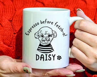 Custom Pet Photo Mug: Personalized Dog & Cat Coffee Cup