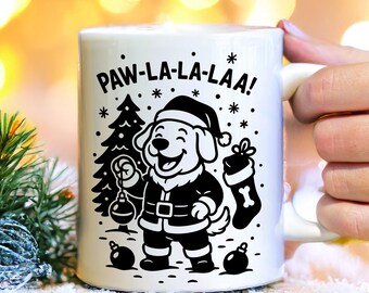 Christmas Cat & Dog Mug: Festive Holiday Coffee Cup, Gift for Pet Lovers