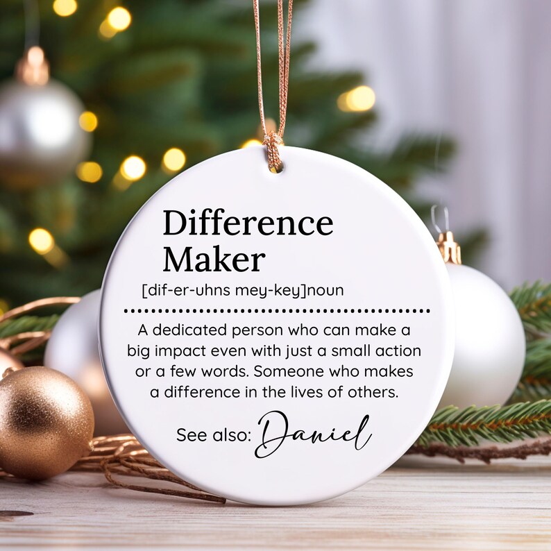 jarify Difference Maker Ornament