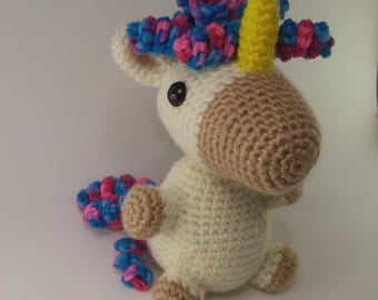 Patrón de crochet / Patrón de unicornio amigurumi / Patrón de unicornio de crochet /