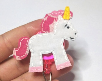 Unicorn Badge Reel, Unicorn, Unicorn Badge Holder, Unicorn ID Holder, Nurse Name Badge,Unicorn Lover Gift