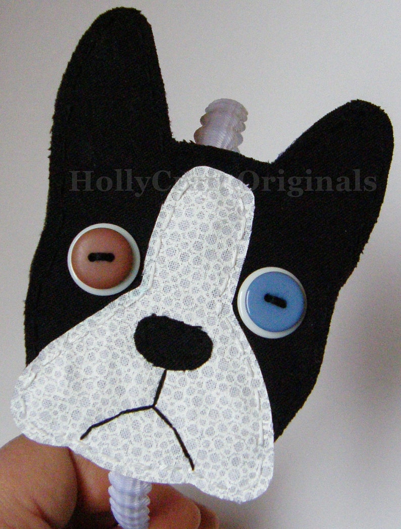 Boston Terrier Applique,Boston Terrier Patch,Hand stitched gift, Boston Terrier, Boston Terrier gifts,Dog lover, Embellishment, Dogs, Patch image 4