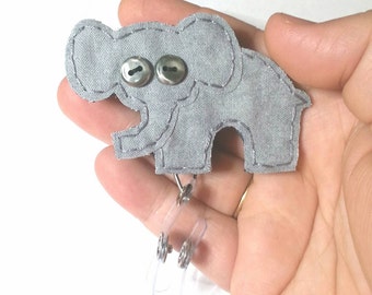 Elephant Badge Reel, Elephant Badge Card Holder, Elephant, ID Holder,Nursing Name Badge Holder, Badge Reel,Retractable,Lanyard,RTS