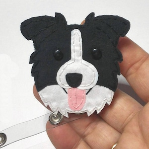 Border Collie,Australian Shepherd,Cattle dog,Dog, Badge Reel,Badge Card Holder,ID Holder,Nursing Badge Holder,Border Collie badge ID Holder image 2