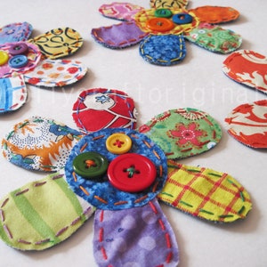 Flower, Flower Applique,Flower Patch, Scrappie Flower, Flower Embellishments, Fabric Flower Patch,Flowers, Fabric Flowers,Multicolor flowers