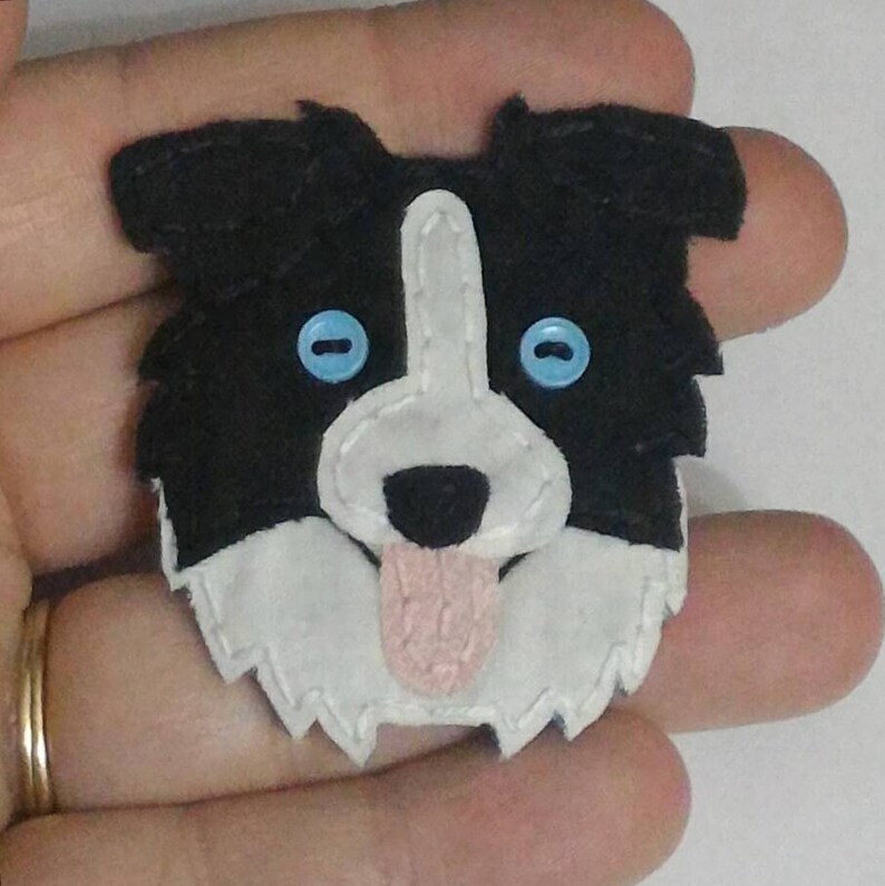 Border Collie,Australian Shepherd,Cattle dog,Dog, Badge Reel,Badge Card Holder,ID Holder,Nursing Badge Holder,Border Collie badge ID Holder Bl&wh-blue eyes