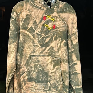 Bleached by Josh, bleached hoodie, bleached sweater, bleached clothing, embroidery