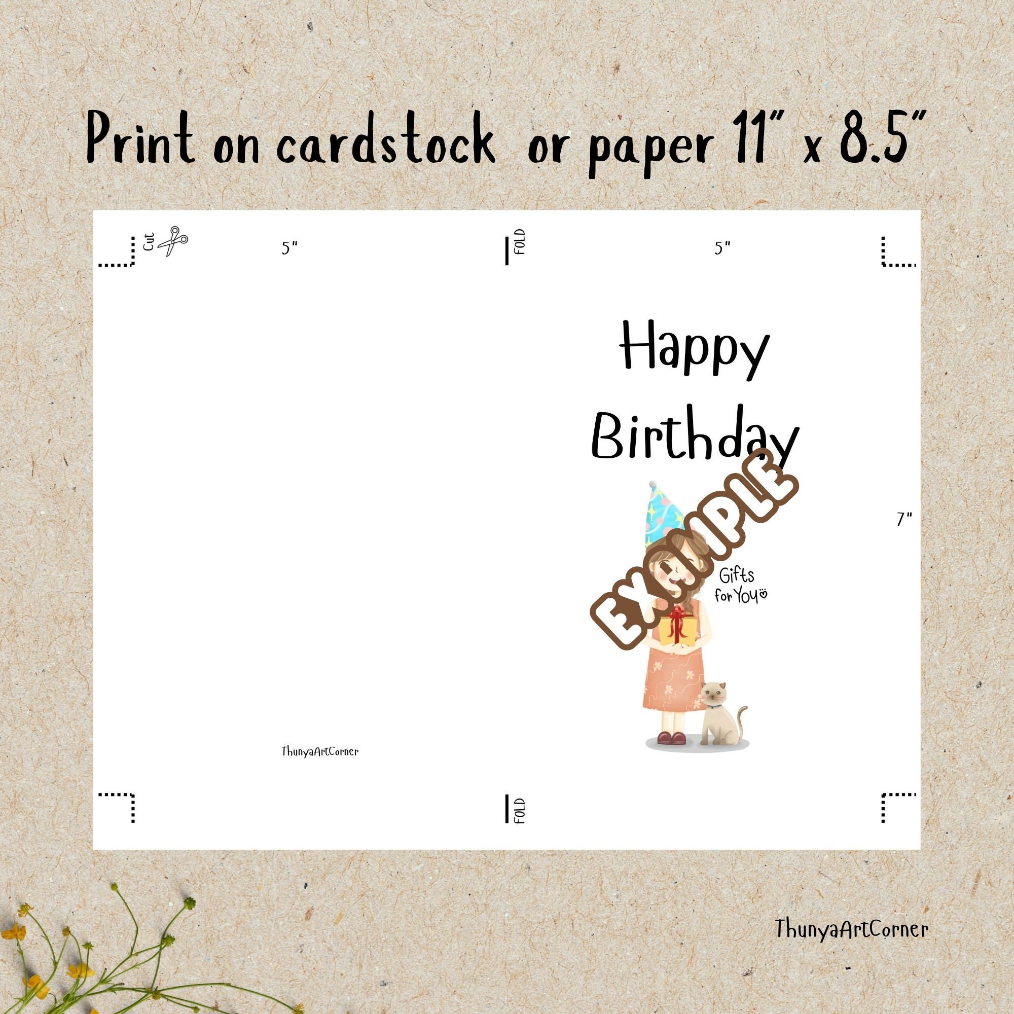Printable Happy Birthday Cards, Free PNG Sticker File, Printable Cards ...