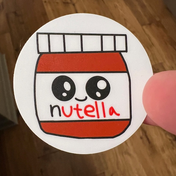 Nutella vinyl sticker 2" x 2"