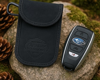 Estuche de gamuza Faraday para llavero: bloqueo de señal RFID y funda antirrobo