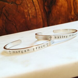 First Communion Cuff Bracelet