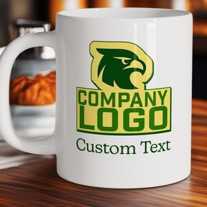 Custom Logo Mug, Company Branded Merch, Custom Team Mug, Business Logo Mugs, Promo Mug, Gift for Employees, Corporate Event Gift