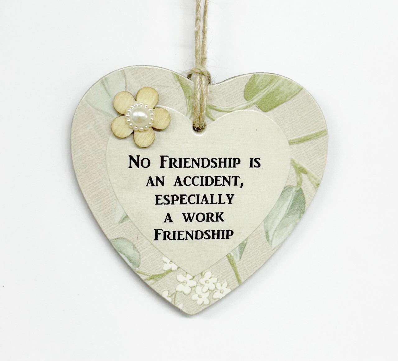 Arbeit Freunde Kollegen Zufällig Freundschaft Holz Geschenk Herz Plakette Zeichen 1096849
