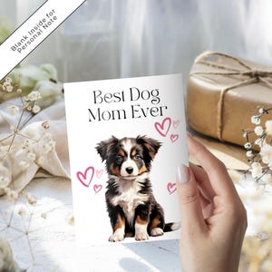 Berner Sennenhund Beste Hundemutter aller Zeiten Karte PDF Muttertagsgeschenk druckbare Grußkarte Digitaler Download Geschenke von Haustier Mutter Hundeliebhaber Blank