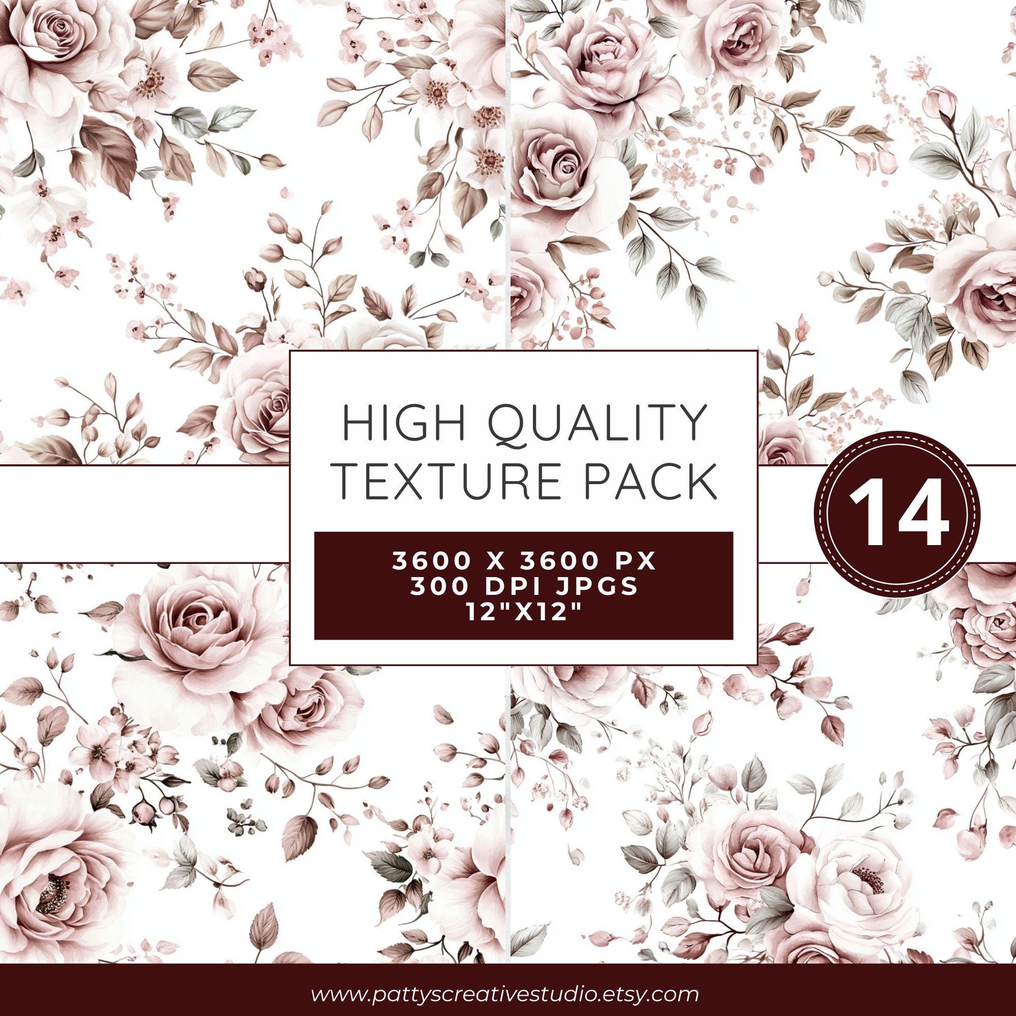 Dusty Rose Seamless Digital Paper Pattern Background Dusty Rose Floral ...