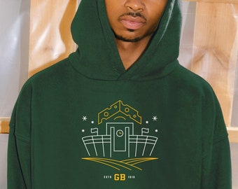 Green Bay Cheese Packers Hoodie Dress | Football Fan Apparel - Etsy