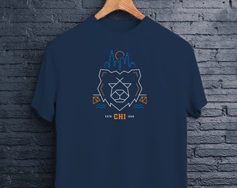 Chicago Football Shirt For Fan Gift Idea For Chicago Fan Vintage T Shirt For Game Day T-Shirt For Football Lover