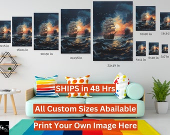Custom Photo Canvas Print, Personalized Wall Art, Christmas Gift