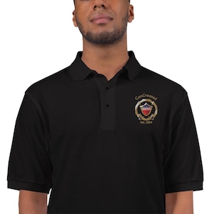 CanCreated Crest Logo Embroidered Premium Polo – 6 Color Options