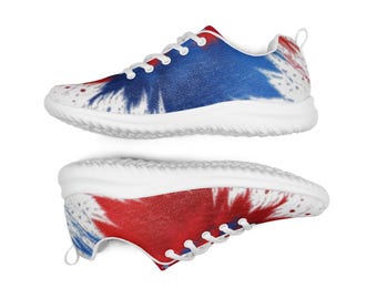 Red and Blue Cloud Men&#39;s athletic shoes