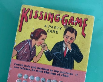 Antique Vintage Kissing Party Game