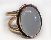 Gemstone Ring Aquamarine and 14K Gold Filled size 8