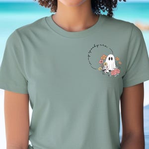 In My Spooky Era Jersey T-shirt, Spooky Era Shirt, Cute Halloween T-shirt, Roommate Gift, Spooky Season Shirt, Cute Ghost T-shirt, Halloween