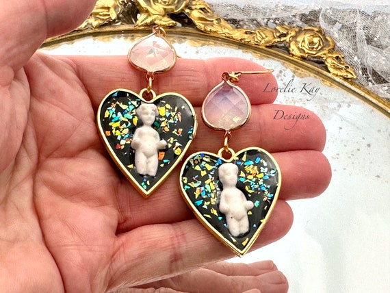 Kay shop heart earrings