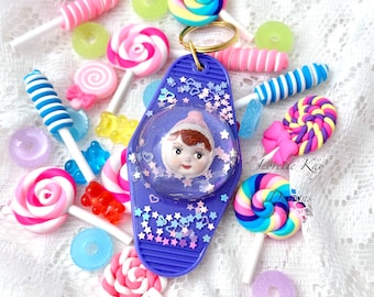 Colorful Dolly Keychain Resin Bubble Lorelie Kay Original