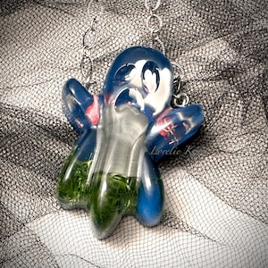Resin Ghost  Necklace Halloween Fun Novelty Pendant Lorelie Kay Original