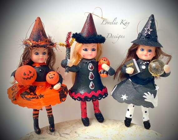 ハロウィン 魔女の人形と飾りセット30アイテム ハロウィン 魔女の