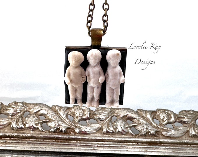 The Three Musketeers Frozen Charlotte Necklace Best Friends Sisters