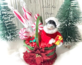 Melrose Intl. Ornement en verre Père Noël en verre (ensemble de 6