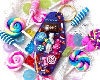 I Want Candy Frozen Charlotte Doll Colorful Keychain  Resin Lorelie Kay Original