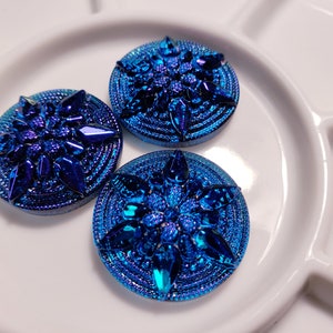 Kobaltblauw Duits glas kompasroos cabachoncabine 22,5 mm 18 mm jetgletsjer Royal Navy piraat nautische navigatie neon helder cyaan groenblauw