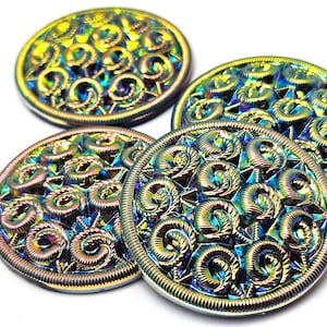 EINE Regenbogen Iris Glas Wurm Cabochon Cabochon Cab 18mm 22mm 27mm 36mm Jet AB Bunt Grün Pink Electra Fisch Schlange helle Wolle Swirl Schaf