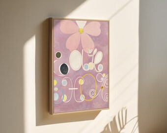 Hilma Af Klint canvas wall art, The Ten Largest, No. 5, Adulthood canvas print, framed or unframed, Ship from UK/US/EU