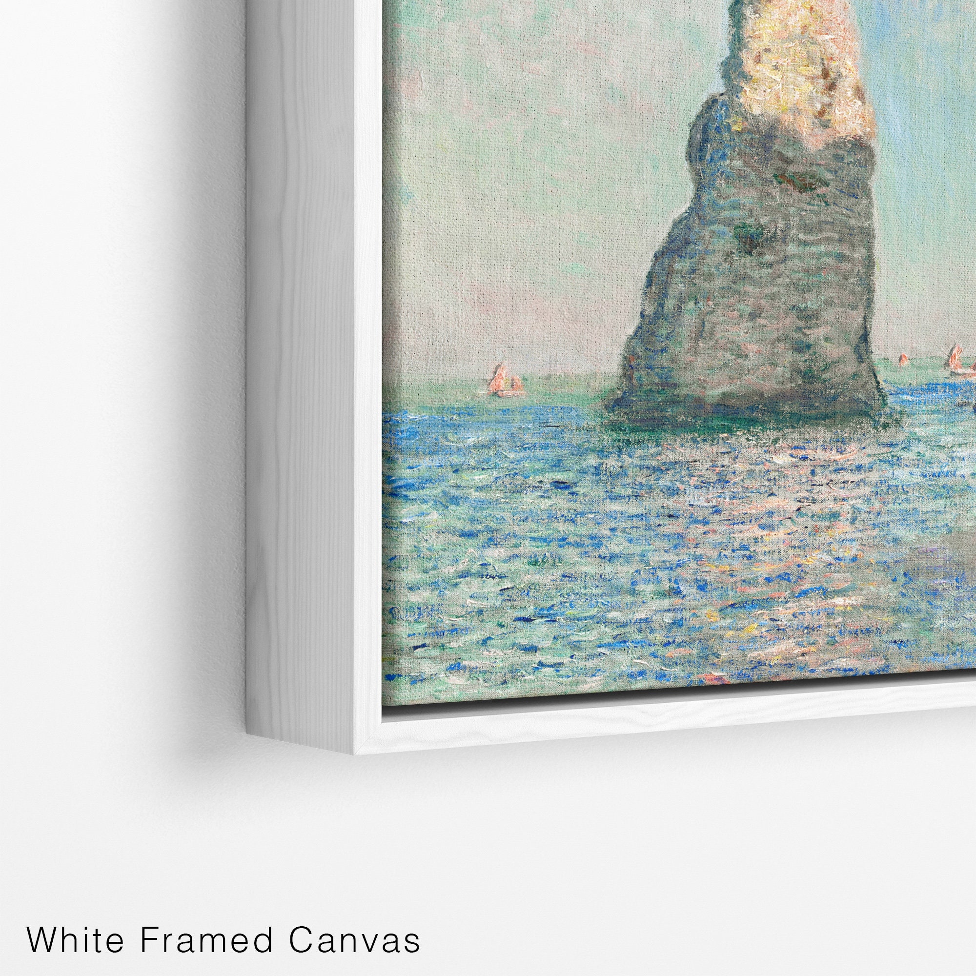Claude Monet Wall Art, the Cliffs at Etretat Canvas Print, C.1885 ...