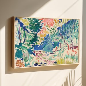 Henri Matisse Wandkunst, Blick auf Collioure Landschaft, Leinwanddruck, gerahmt oder ungerahmt, Schiff aus UK / US / EU