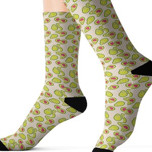 Avocado Socks Men Matching Couples Socks for Anniversary Socks Cute Avocado Gift for Valentine Matching Socks Gift Avocado Theme Food Socks