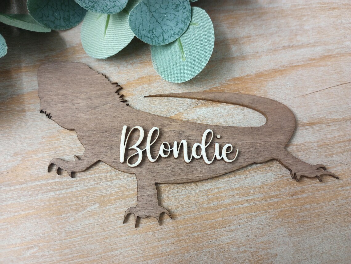 Custom Bearded Dragon Sign for Enclosure Personalized Bearded Dragon ...