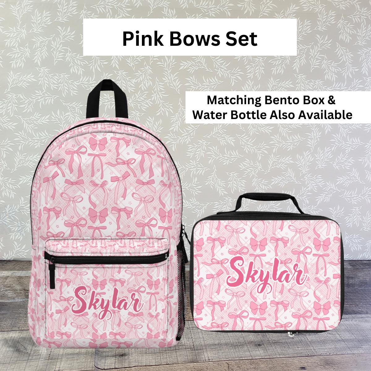 Girls Backpack With Matching Lunchbox