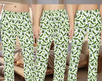 Pickle Pajamas Pant Funny Matching Couples PJs Pickle Lovers Gift Adult Pajamas Silly Gifts for Dad Pickle Apparel Weird Dad Gifts Family