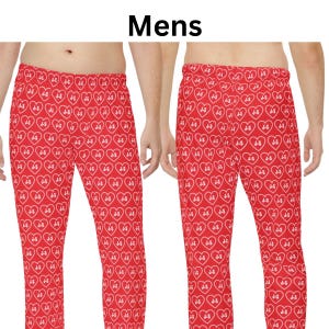 Personalized Matching Pajama Sets for Couples Lovers Matching GF BF Matching Pjs Long Sleeve Pajama Set Pjs Initials Newlywed His and Hers image 8