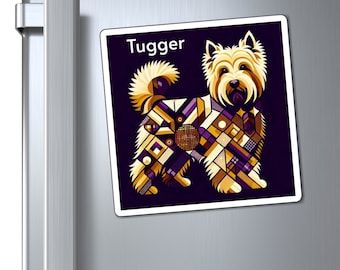 Westie Magnet für Hundeliebhaber Geschenk Benutzerdefinierte Westie Mom Hund Personalisierte Westie Dad Geschenk für Hundeliebhaber Magnet Benutzerdefinierte Pet Art Decor