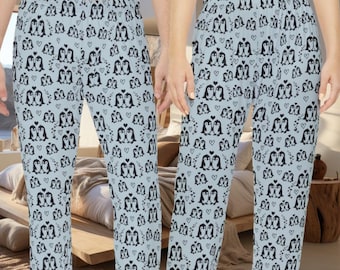 Cute Penguin Pajamas Gift for Couple Matching PJs Anniversary Gift for Penguin Lovers Matching Pajama Pants for Valentine Penguin Apparel